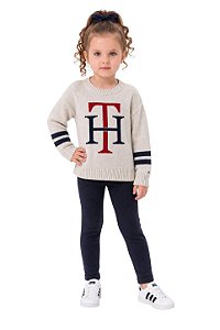 Sueter Infantil Menina Tricô Tommy Hilfiger