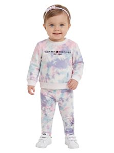 Conjunto Bebê Tommy Hilfiger Moletom com Fleece e Legging