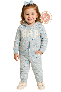 Conjunto em Moletom Floral Gap