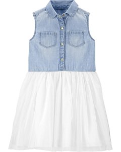 Vestido Chambray Tutu Oshkosh