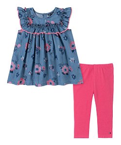 Conjunto jeans chambre Floral Tommy Hilfger