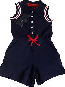 Romper Baby em piquê Tommy Hilfiger