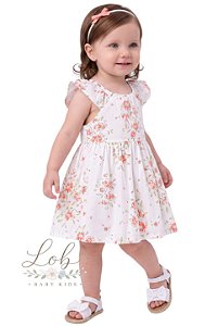 Vestido Carter’s Floral em Popeline de Algodão