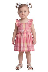 Vestido Bebê Gap Baby Xadrez em Algodão