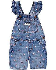 Jardineira Jeans baby Cherry Oshkosh