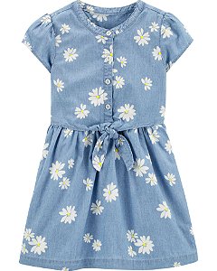 Vestido kids chambray Carters