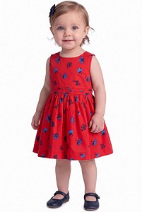 Vestido Floral Bebe Tommy Hilfiger