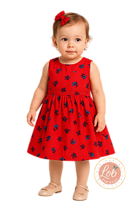 Vestido Floral Bebe Tommy Hilfiger