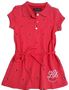Vestido gola polo logo TOMMY HILFIGER