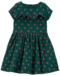 Vestido Carters em Veludo Cotelê Floral