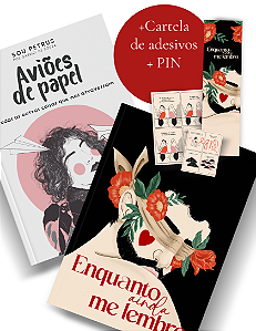 [Pré-Venda] Enquanto ainda me lembro (Livro Impresso + Aviões de Papel + Marca Páginas + Cartão Postal + Imã de Geladeira + PIN + Cartela de Adesivos)