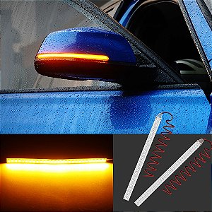 Par Fita Led Sequencial de Seta para Retrovisor