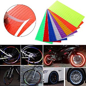 Folha Adesivo Refletivo (Ideal para Bikes e Motos)