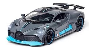 Carro Miniatura Bugatti Verônica Divo Metal Luzes E Som