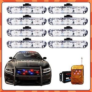 Kit Led Strobo para Viatura da Polícia