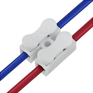 50 Conector De Fio Led Sem Solda Tipo Sindal 2 Vias