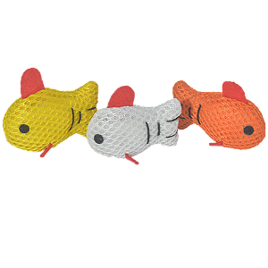 Brinquedo 3 peixinhos de Catnip