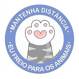 Adesivo para Carro - Eu freio Para os Animais