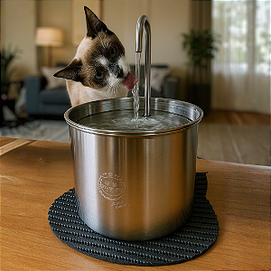 Fonte CatBebedouros Inox Premium 2,7 litros – Edição Limitada