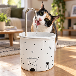 Fonte Catbebedouros para Gatos com Filtro - Miaw