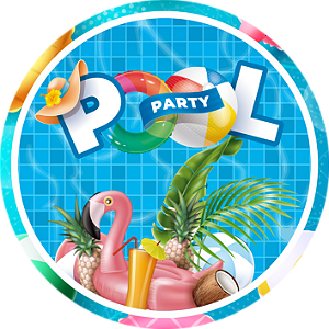 Jogo Americano Pool Party - 4 unidades