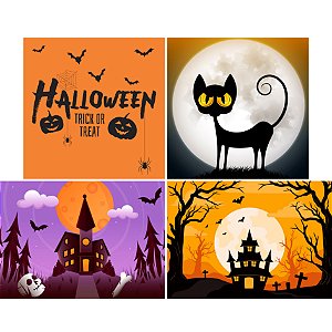 Quadro Decorativo Halloween - 06 unidades