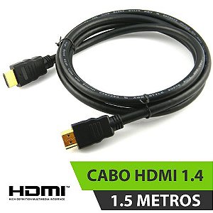 CABO HDMI 1.4 PRETO 1,5M COM FILTRO ESPECIAL