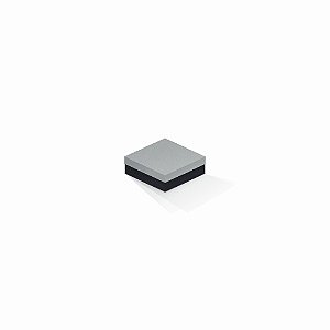 Caixa de presente | Quadrada F Card Cinza-Preto 8,5x8,5x3,5