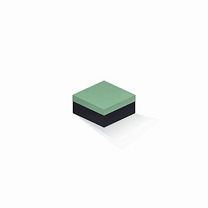 Caixa de presente | Quadrada F Card Verde-Preto 10,5x10,5x6,0