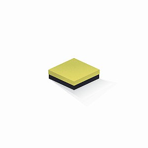 Caixa de presente | Quadrada F Card Canário-Preto 12,0x12,0x4,0