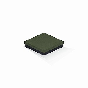 Caixa de presente | Quadrada F Card Scuro Verde-Preto 15,5x15,5x4,0