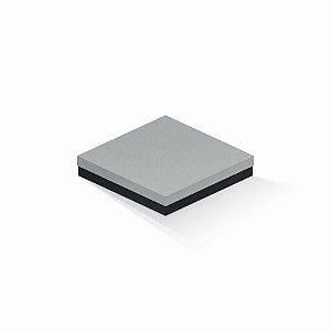 Caixa de presente | Quadrada F Card Cinza-Preto 18,5x18,5x4,0