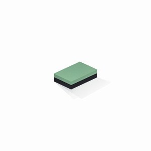 Caixa de presente | Retângulo F Card Verde-Preto 8,0x12,0x3,5
