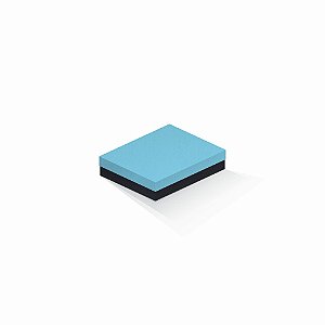 Caixa de presente | Retângulo F Card Azul-Preto 12,0x15,0x4,0