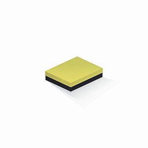 Caixa de presente | Retângulo F Card Canário-Preto 12,0x15,0x4,0