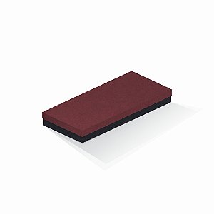 Caixa de presente | Retângulo F Card Scuro Vermelho-Preto 13,0x29,0x4,0