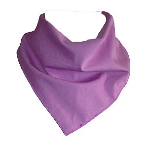 Babador Bandana Liso Lilás e Roxo