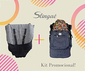 kit Promo 6 Meses: Cadeira de Pano + ErgoSlingaê (Cores a escolher)