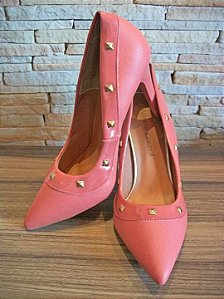 Scarpin com Tachas Rosado Scarpin com Tachas Rosado