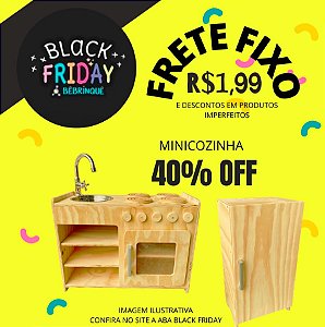 Mini Cozinha de Madeira BêBrinquê