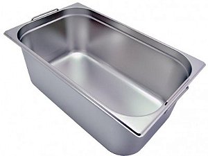 Cuba Gastronômica GN 1/1 x 200 mm com alça - Aço Inox 201