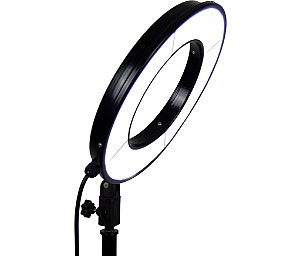 Iluminador Ring Light Raio de Sol 33cm de Diâmetro 25w com base Articulada