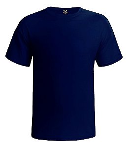Camiseta Masculina Lisa Estilo Boleiro cor azul marinho