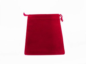 Dice Bag Suedecloth (S) Red 4" x 5 1/2" - Importado