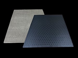 Battlemat™ 1" Reversible Black-Grey Hexes (23 ½" x 26" Playing Surface) - Importado