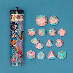 DCC RPG Dice – Vello’s Crystalized Creations - Importado