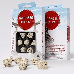 Japanese Dice Set: Last Words Stone - Importado