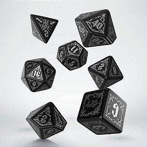 Bloodsucker Black & silver Dice Set - Importado