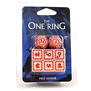 The One Ring White Dice Set - Importado
