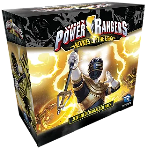 Power Rangers: Heroes of the Grid Zeo Gold Character Pack + Red Battle Zord Promo Card! - Importado